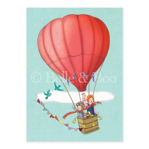 [Belle and Boo] [벨앤부 엽서] Balloon Adventure