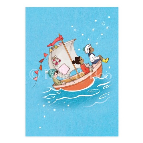 [Belle and Boo] [벨앤부 엽서] Sail Boat Dreams